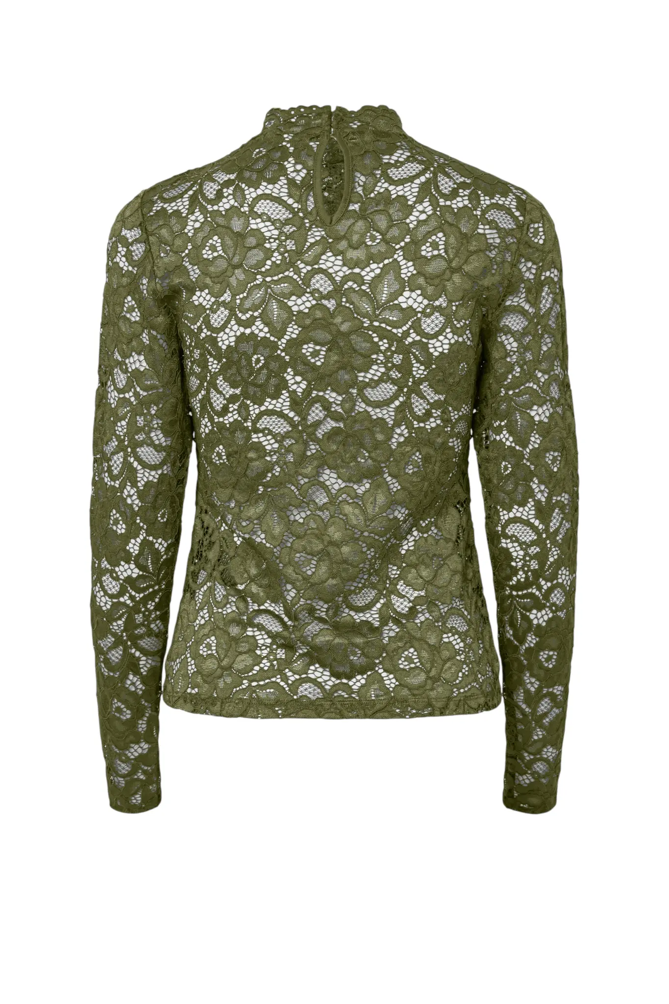 Lacey LS Lace Top S Noos - Sphagnum