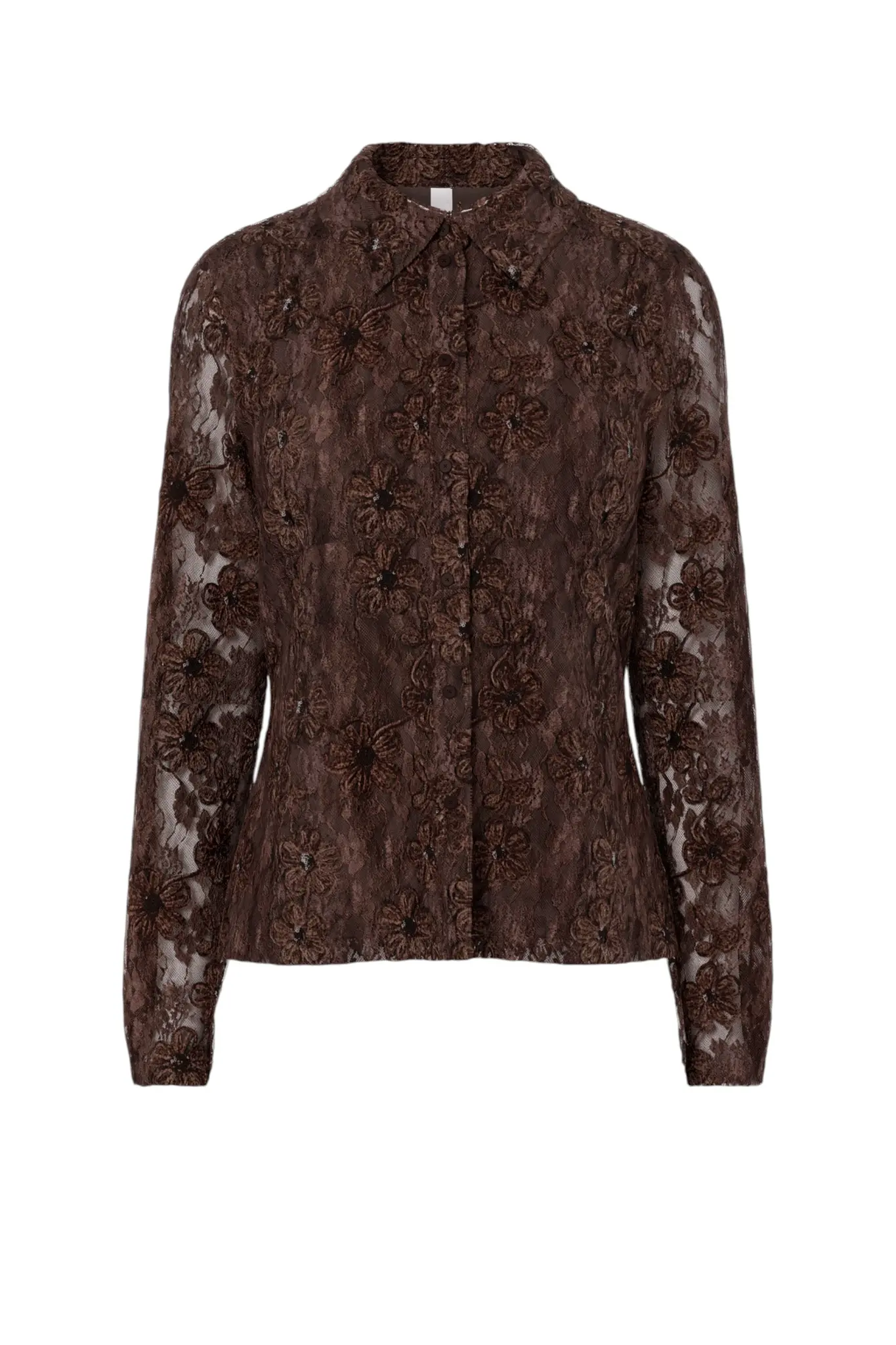 Almina LS Shirt - Coffee Bean