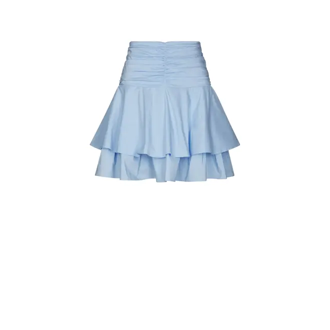 Janie Poplin Skirt - Light Blue