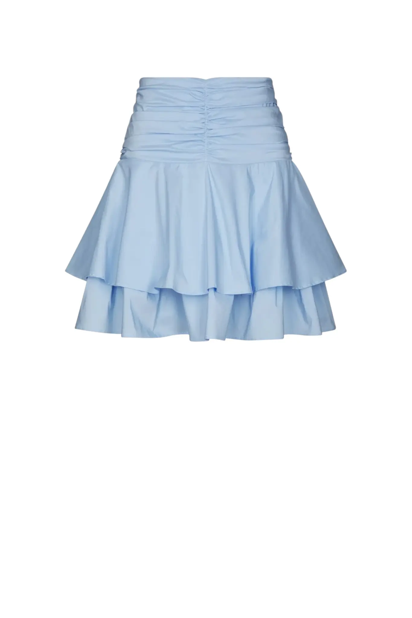 Janie Poplin Skirt - Light Blue