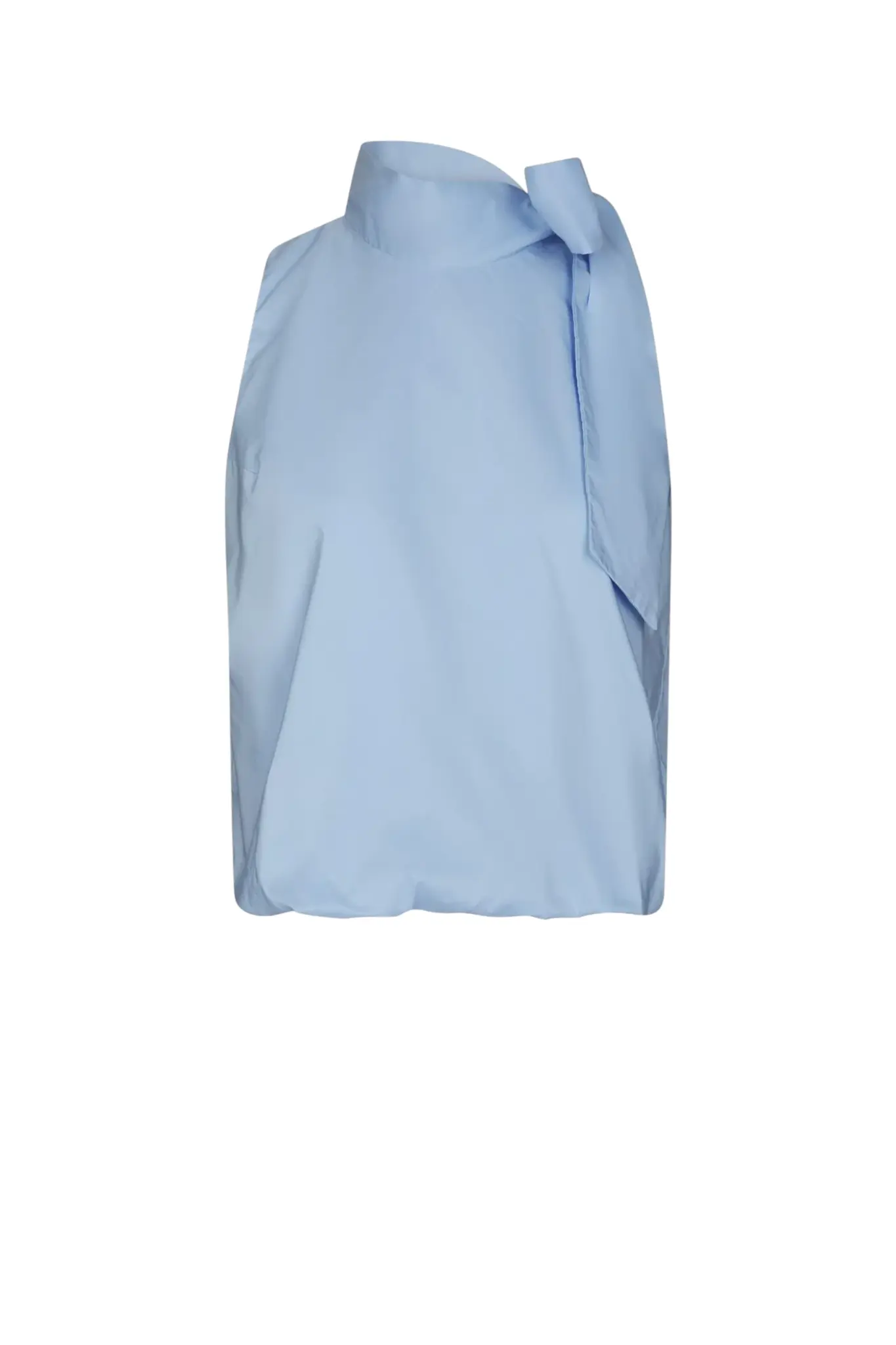 Veda Poplin Top - Light Blue