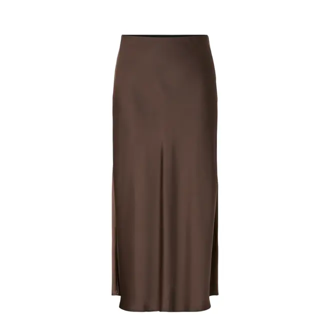 Pella HW Midi Skirt S Noos - Chocolate Brown
