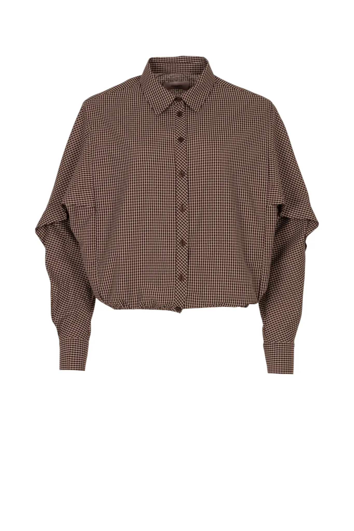 Blair Blouse - Check Brown
