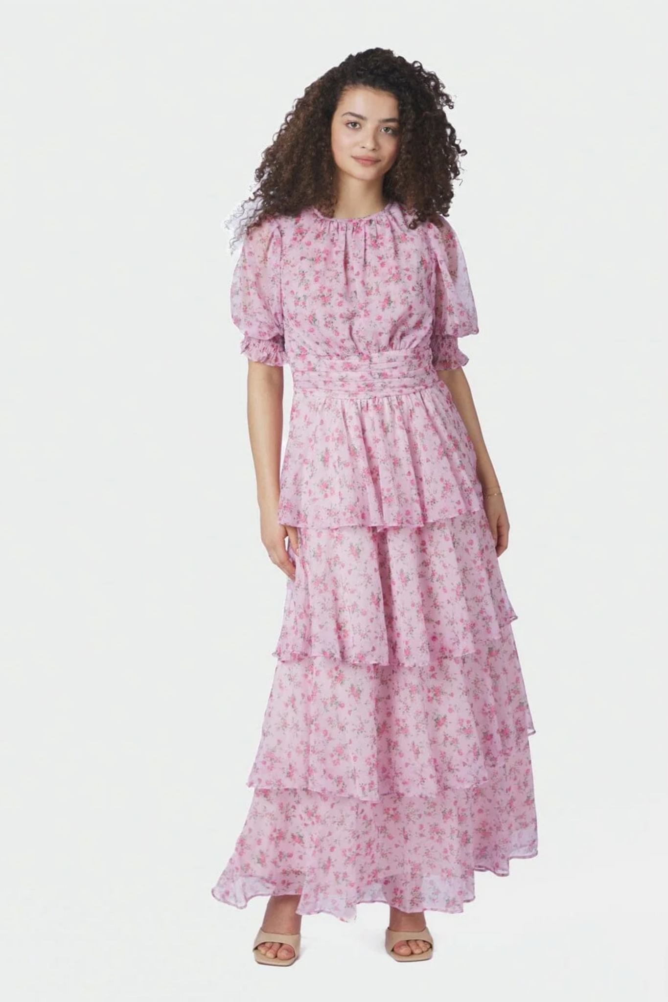 Sable Meadow Printed Dress - Light Pink
