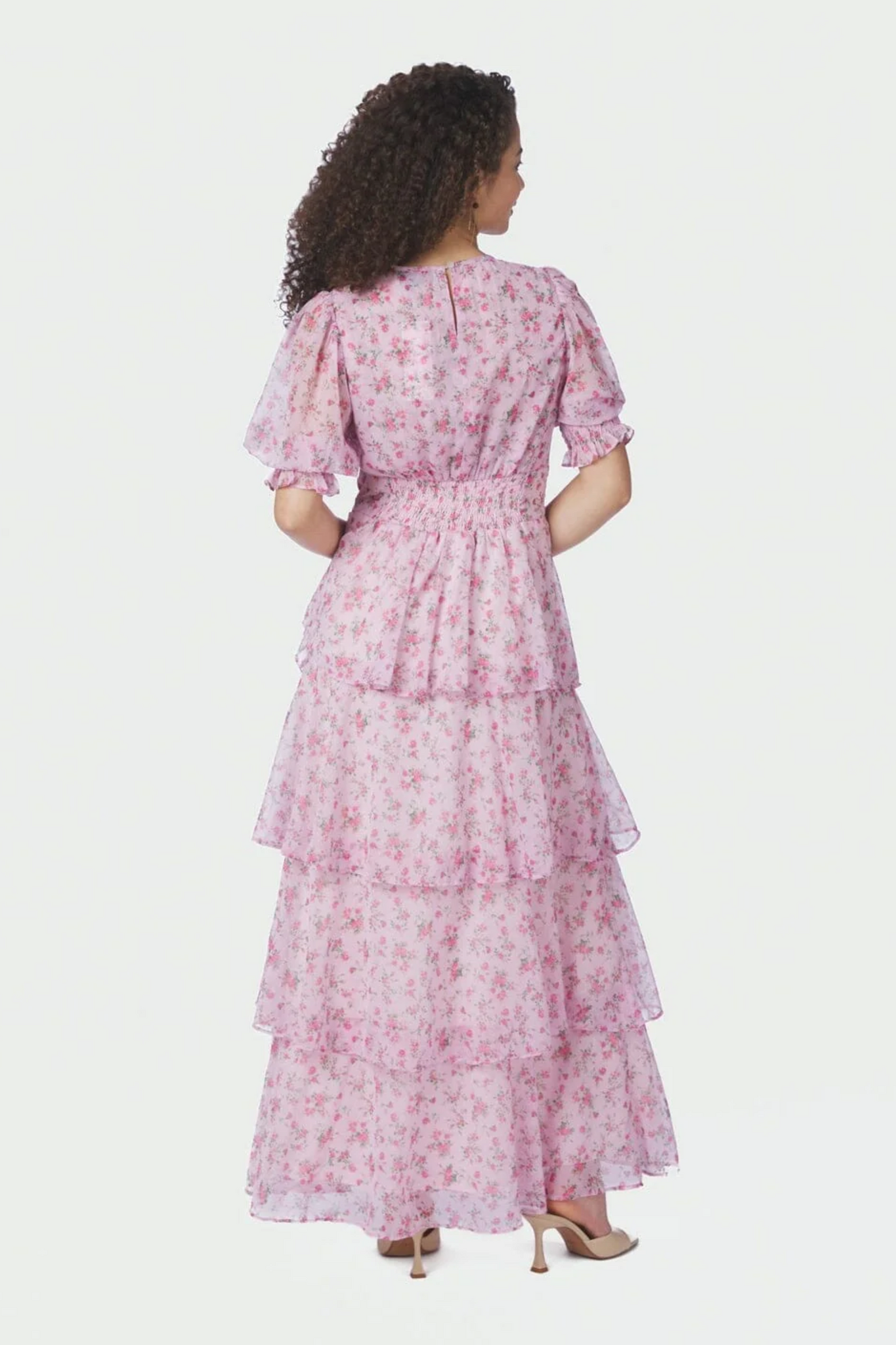Sable Meadow Printed Dress - Light Pink