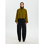 Wastha LS Cropped Boxy Shirt Noos - Fir Green