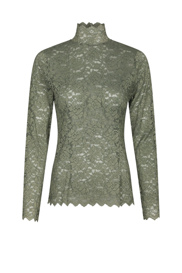 Liza Laceflower Blouse - Cold Army