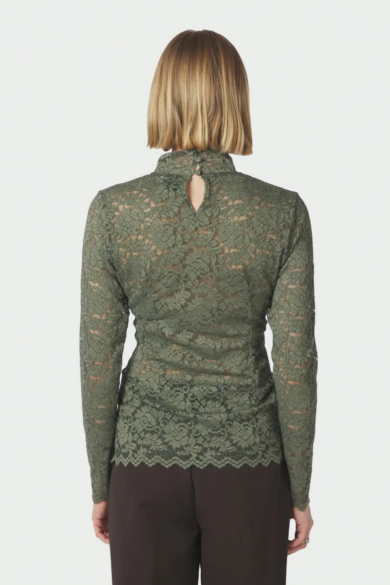Liza Laceflower Blouse - Cold Army