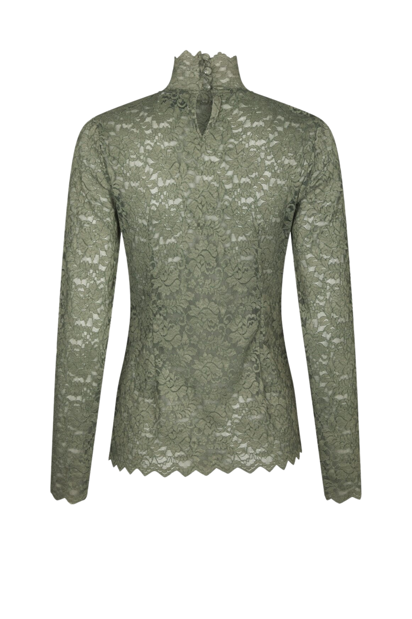 Liza Laceflower Blouse - Cold Army