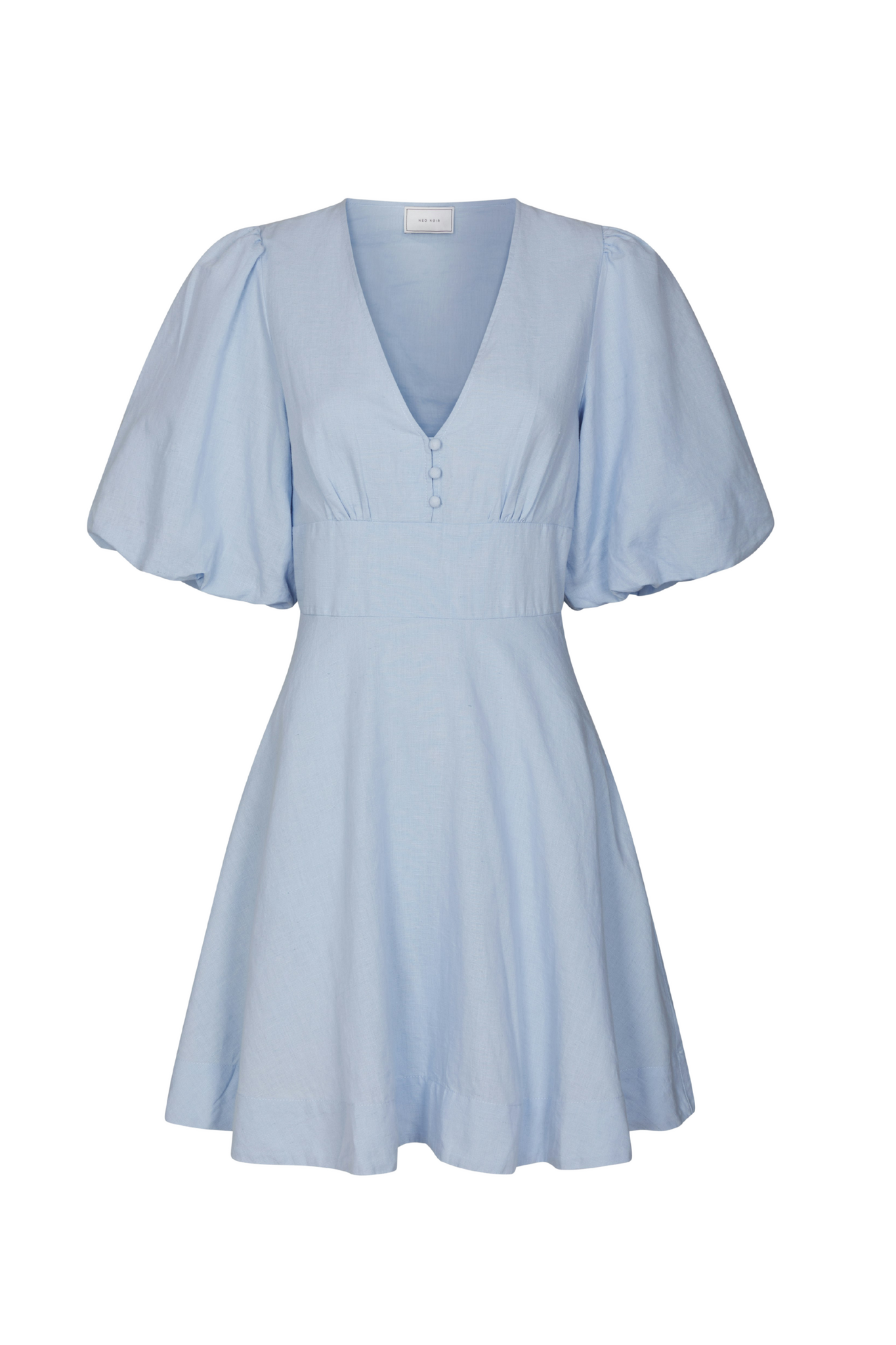 Halli Linen Dress - Light Blue