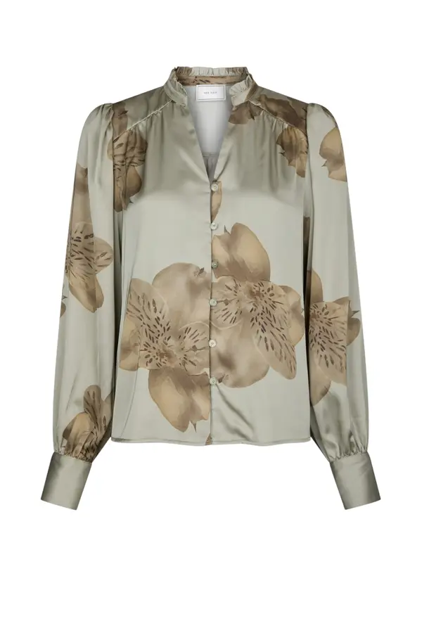 Massima Misty Orchid Blouse - Smoke Green