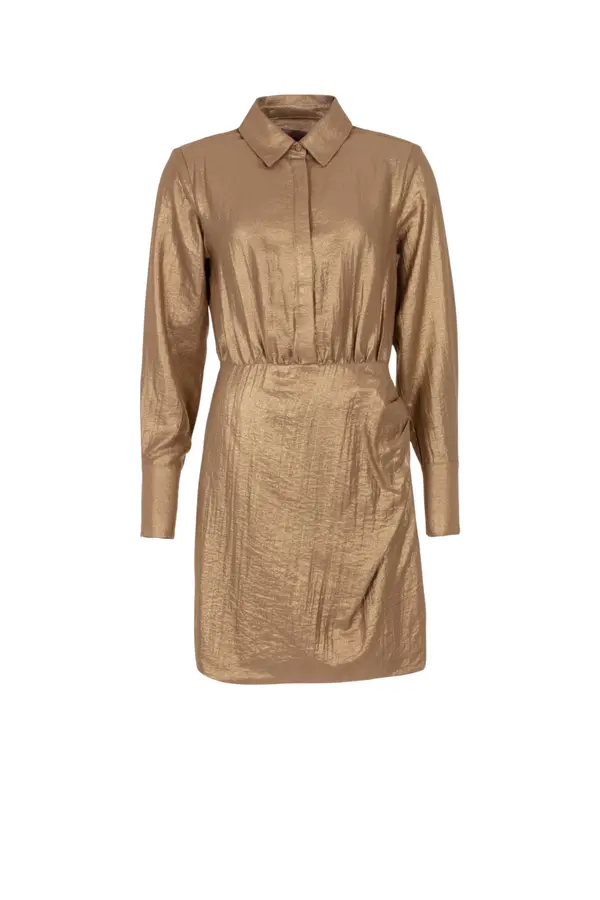Dilan Dress - Glitter Soft Caramel