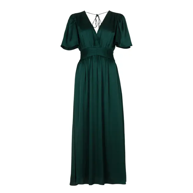 Domia Maxi Dress - Hamm Satin Green