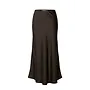 Lena HW Midi Skirt Noos - Dark Brown