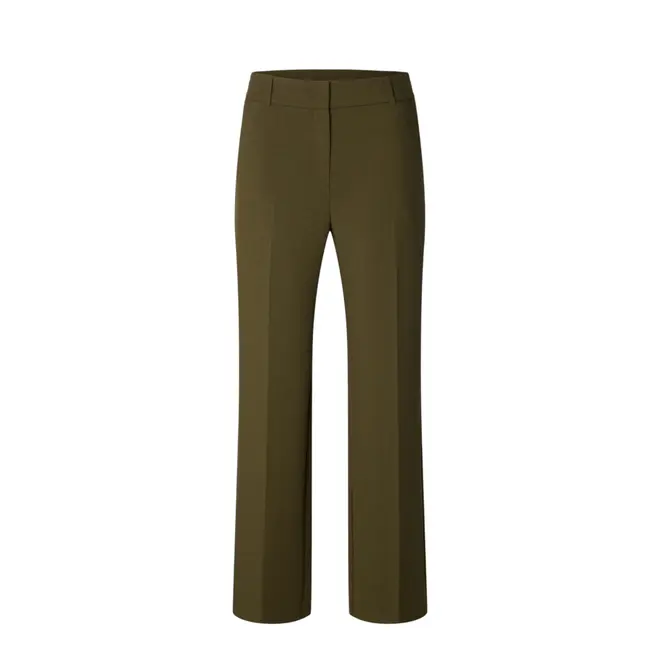 Rita MW Wide Pant Mel Noos - Fir Green Melange