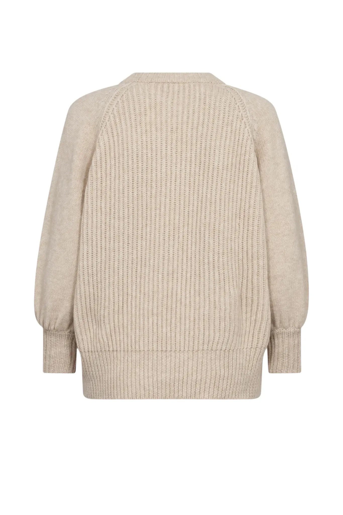 RowCC Puff SS Rib Knit - Creme