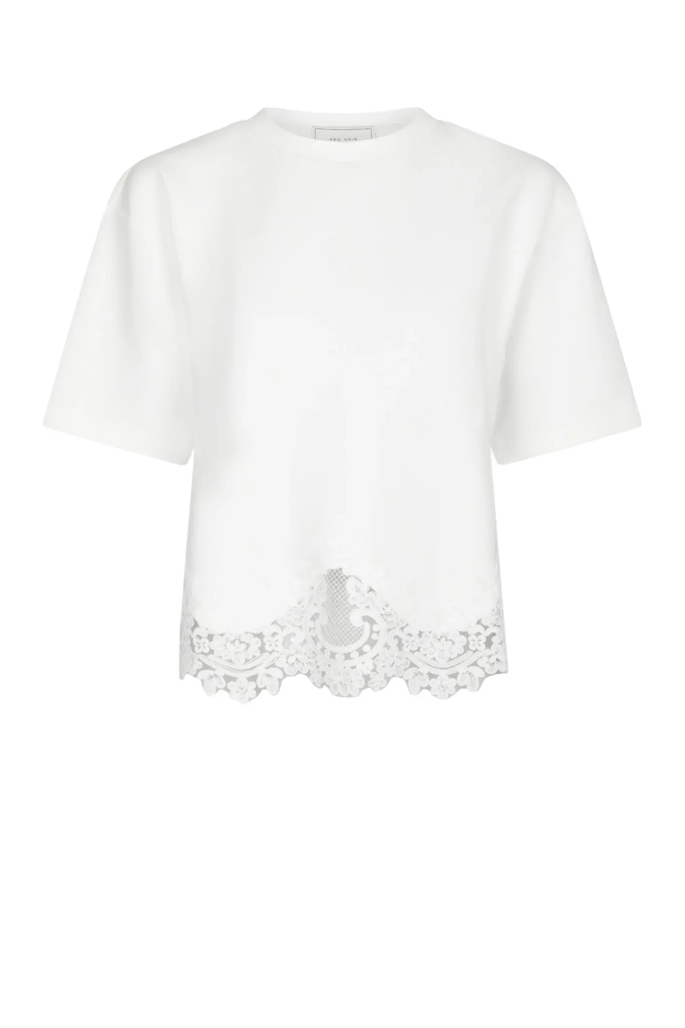 Iria Lace Tee - White