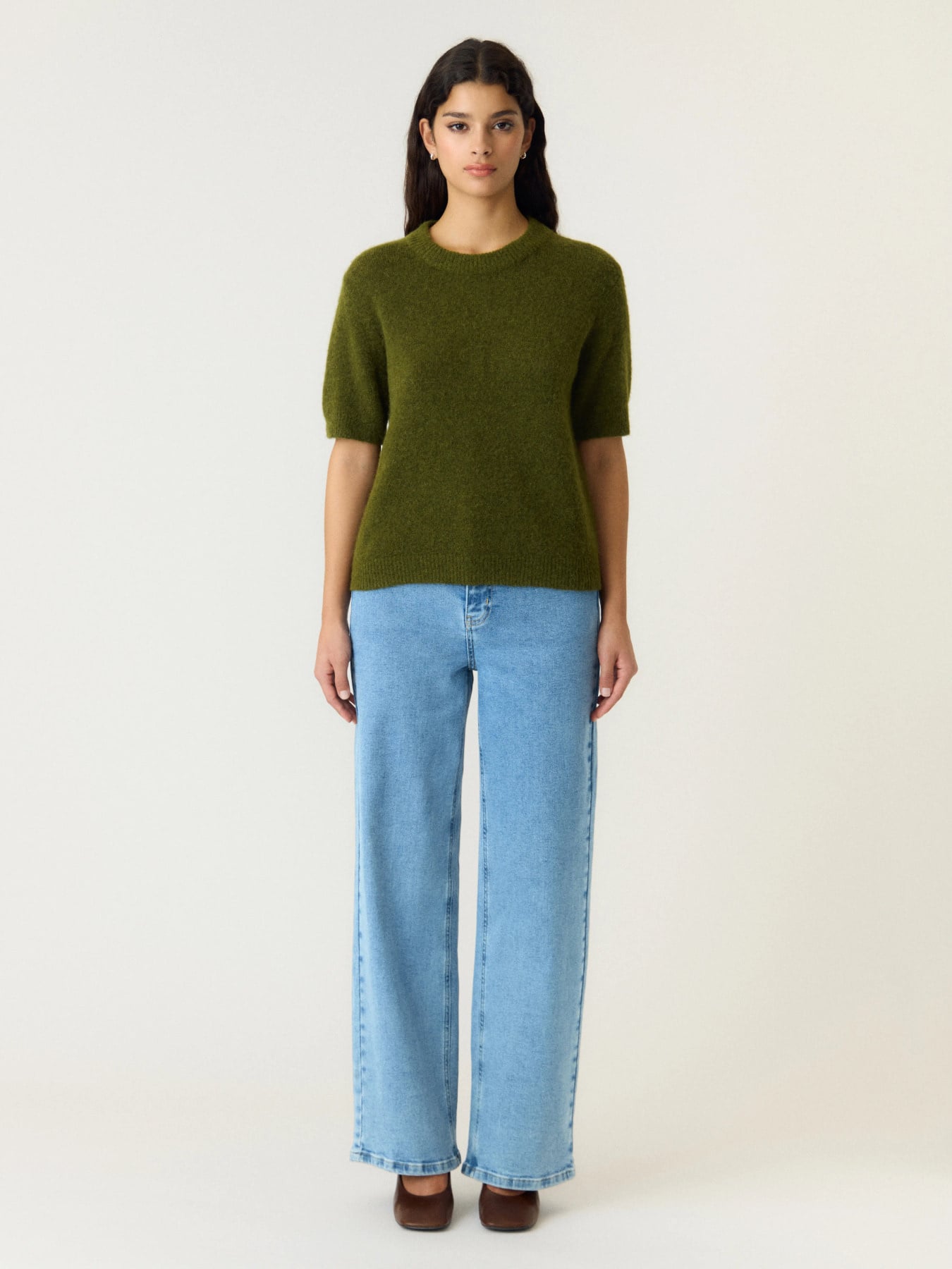 Johi Wool Blend Pullover S Noos - Fir Green