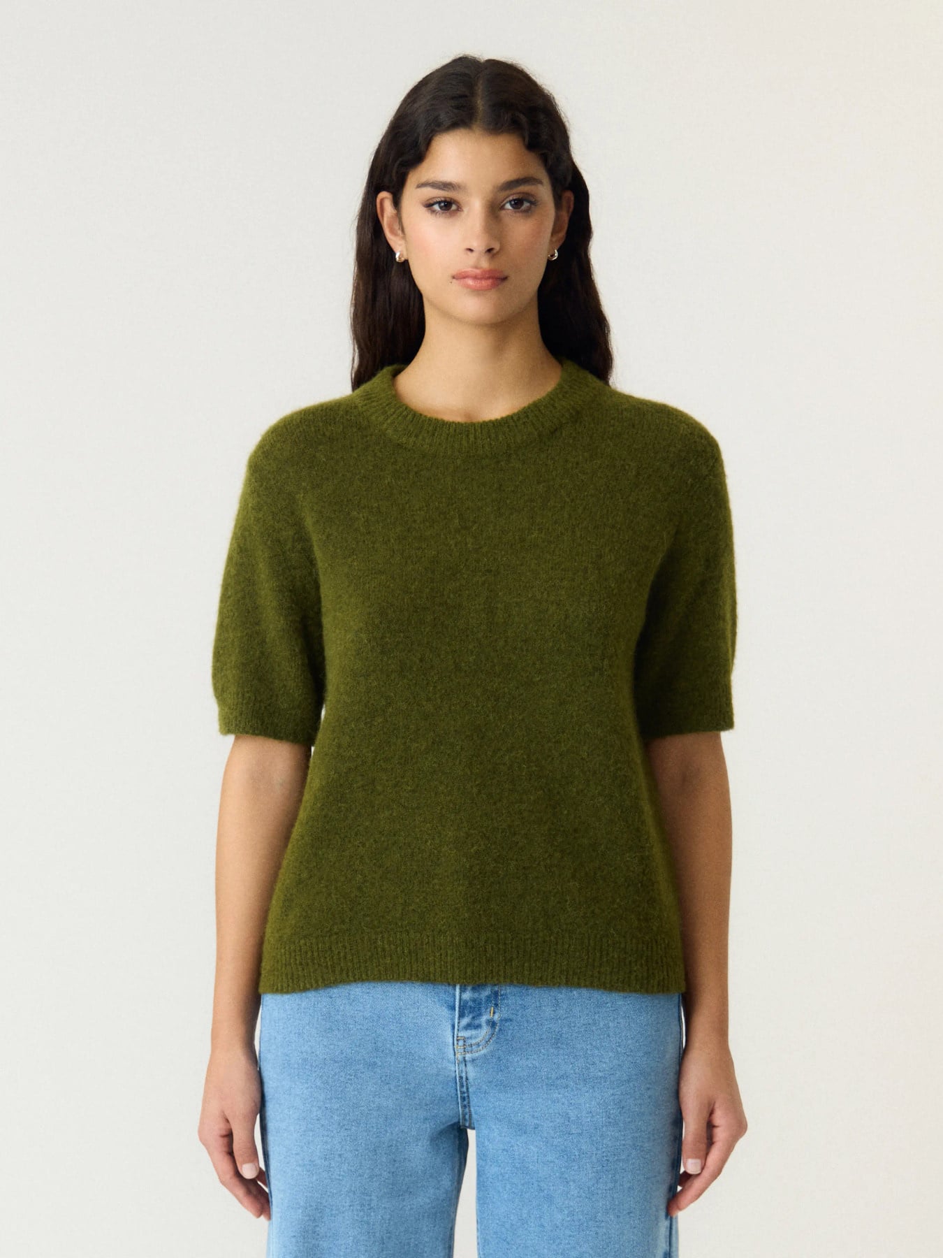 Johi Wool Blend Pullover S Noos - Fir Green