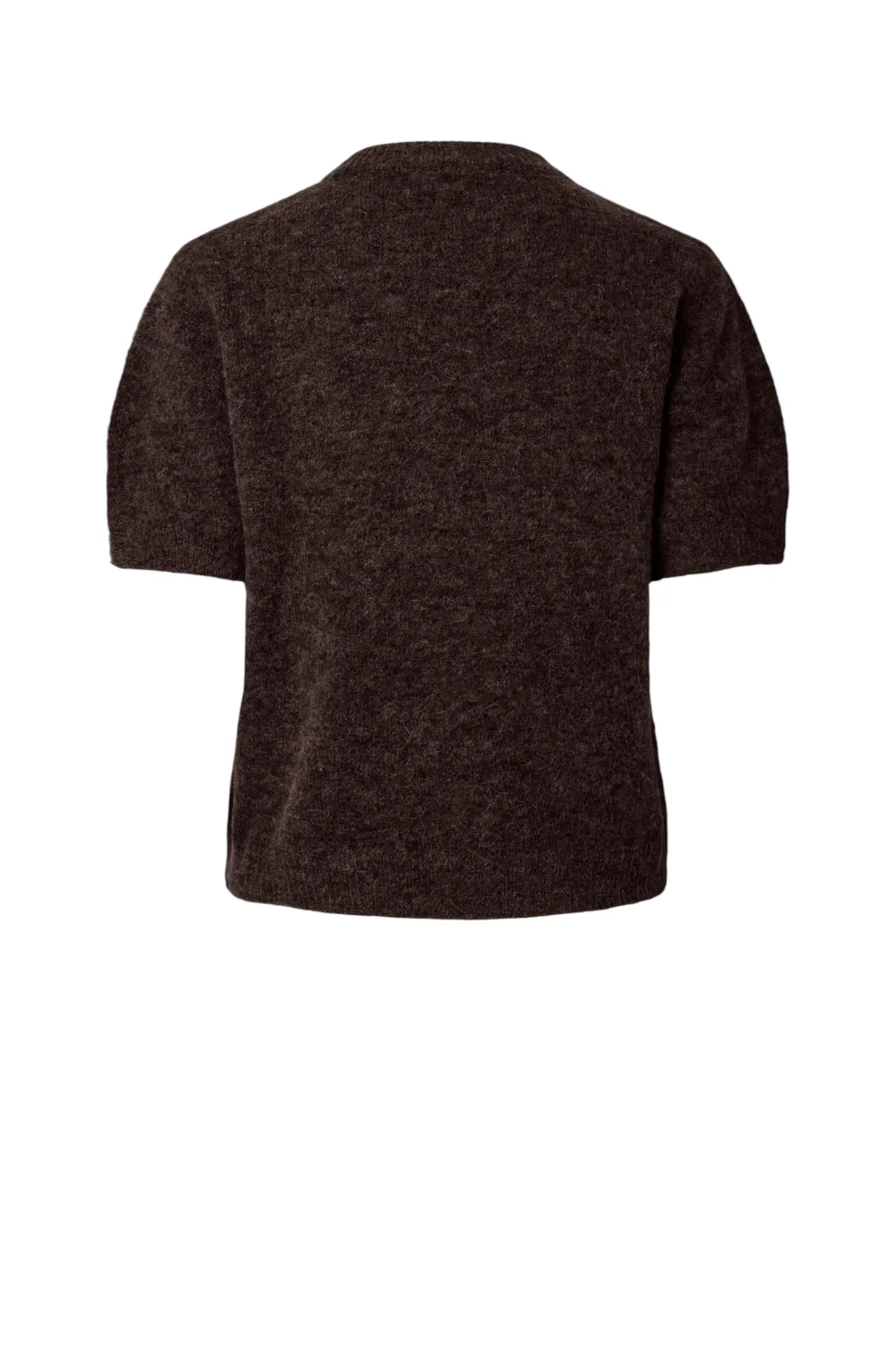 Johi SS Wool Blend Pullover S. Noos - Coffee Bean