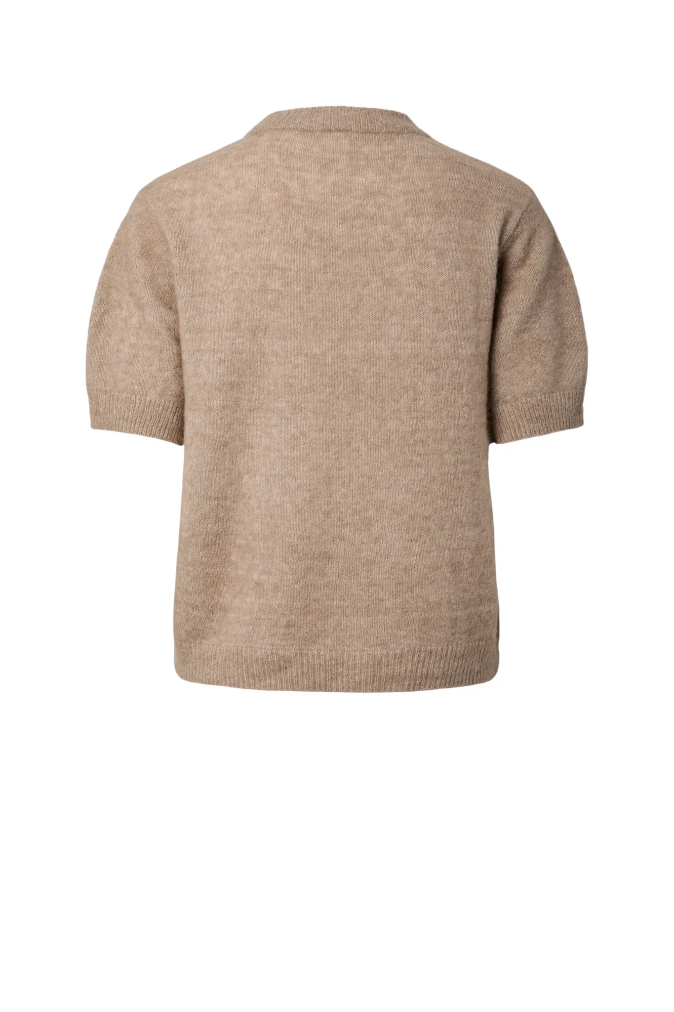 Johi SS Wool Blend Pullover S. Noos - Taupe Grey