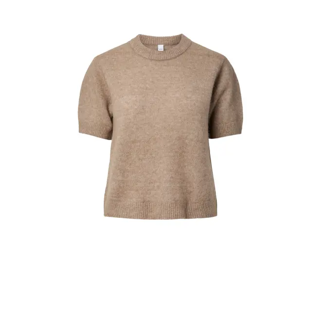 Johi SS Wool Blend Pullover S. Noos - Taupe Grey