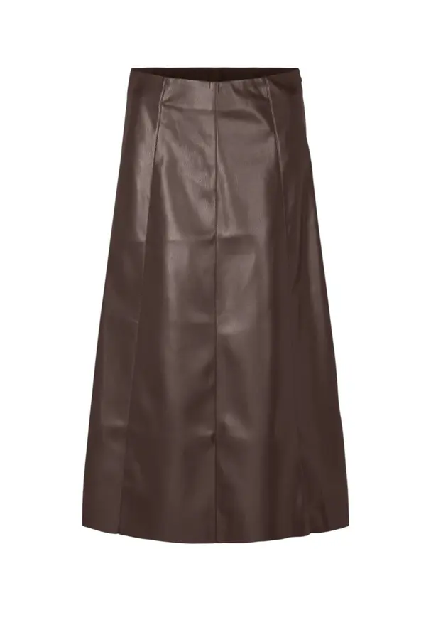 Aledra Vegan Skirt Long - Potting Soil