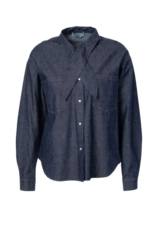 Plum Blouse - Dark Denim