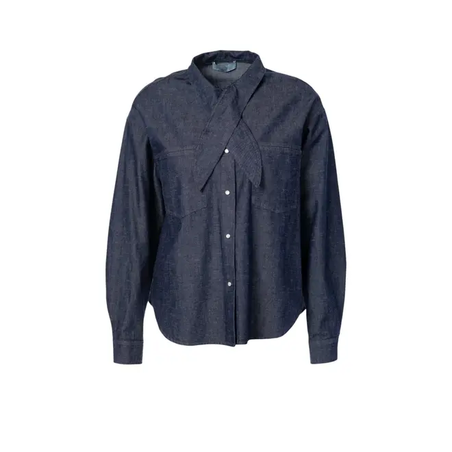 Plum Blouse - Dark Denim
