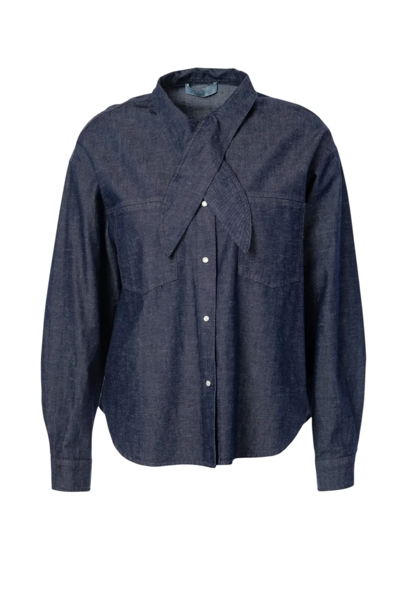 Plum Blouse - Dark Denim