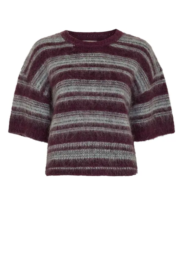 Lycie Pullover - Purple H Gray