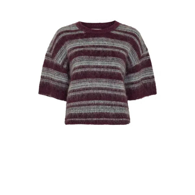 Lycie Pullover - Purple H Gray