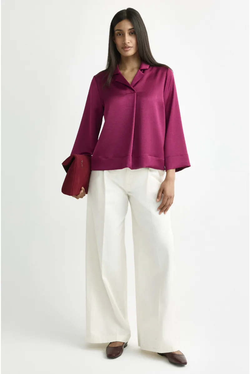 Helinka Blouse - Dark Plum