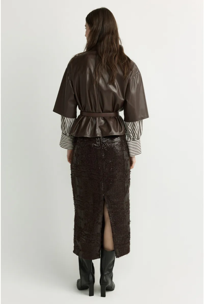 Horris Blouse - Brownstone