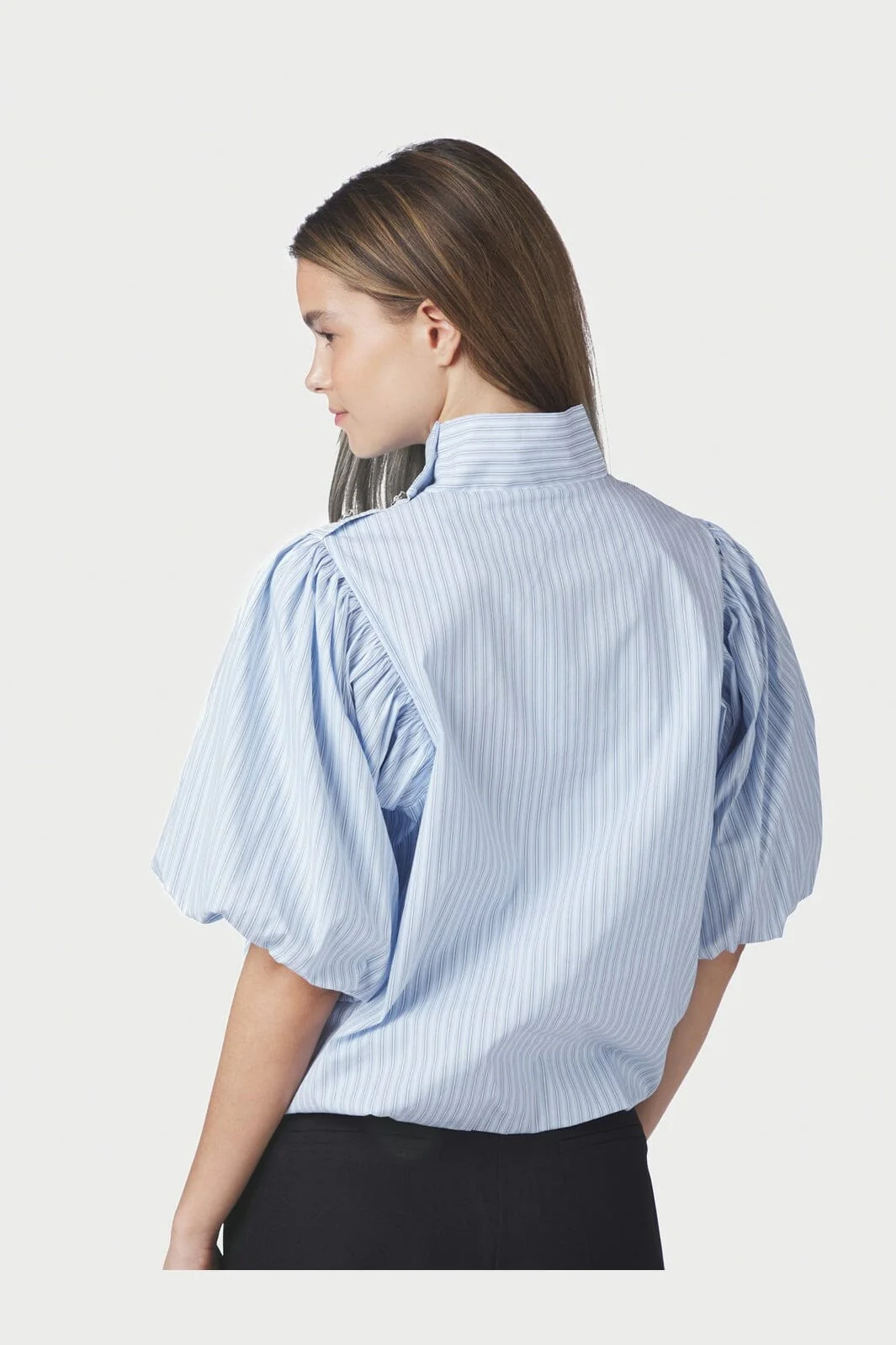 Parisa Strike Blouse - Light Blue