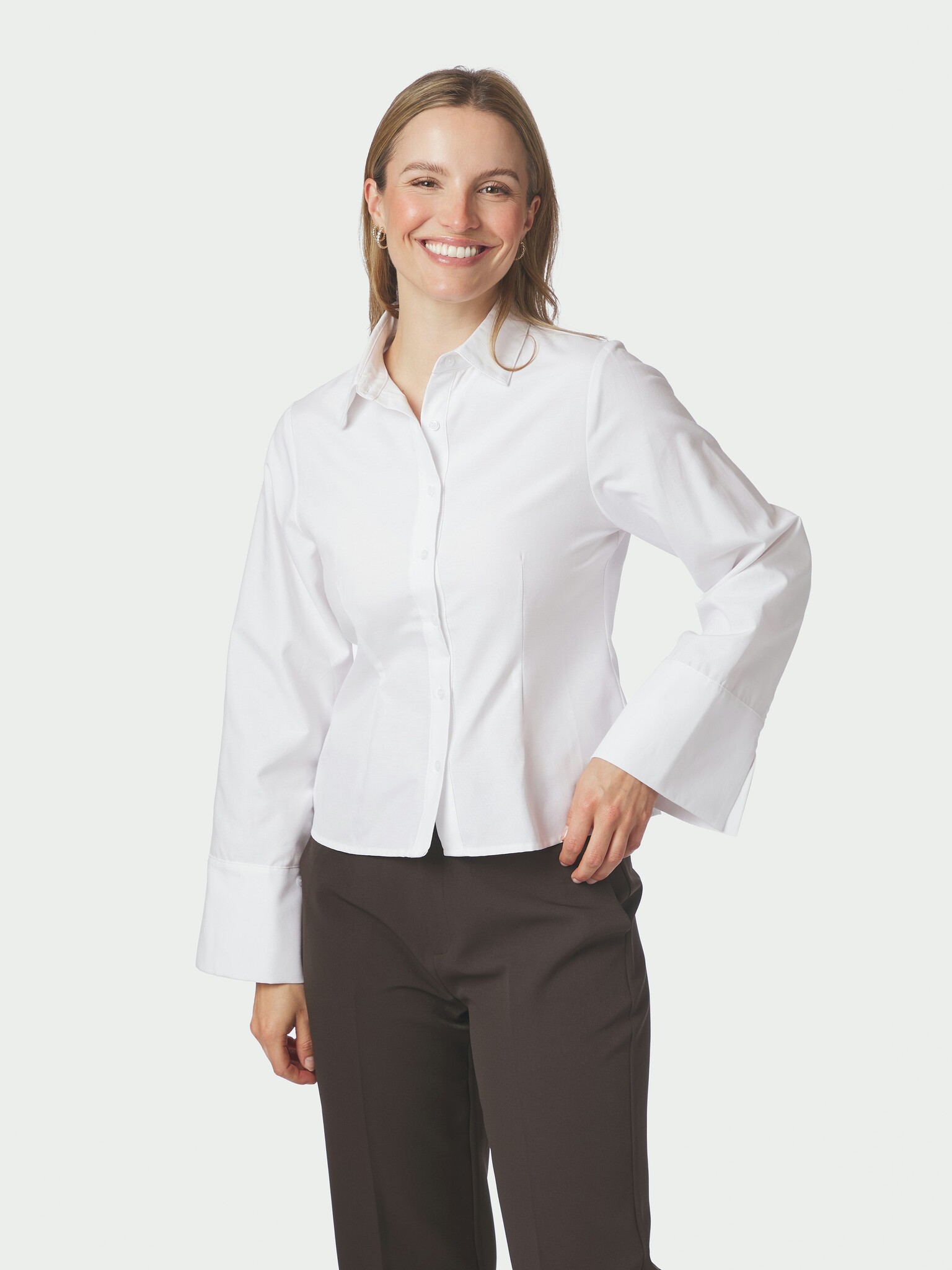 Rose Oxford Shirt - White