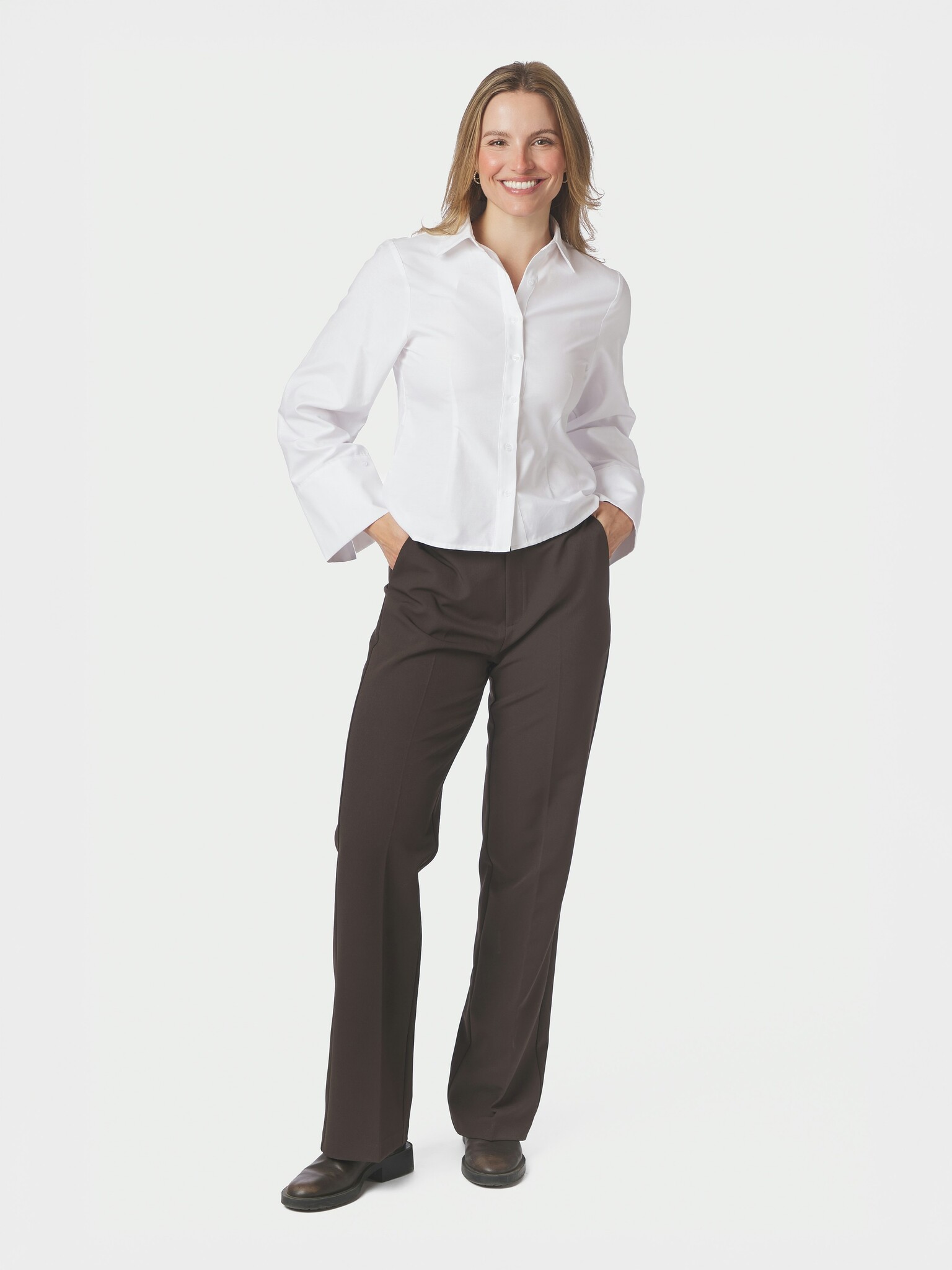 Rose Oxford Shirt - White