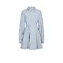 Felice Striped Crepe Dress - Light Blue