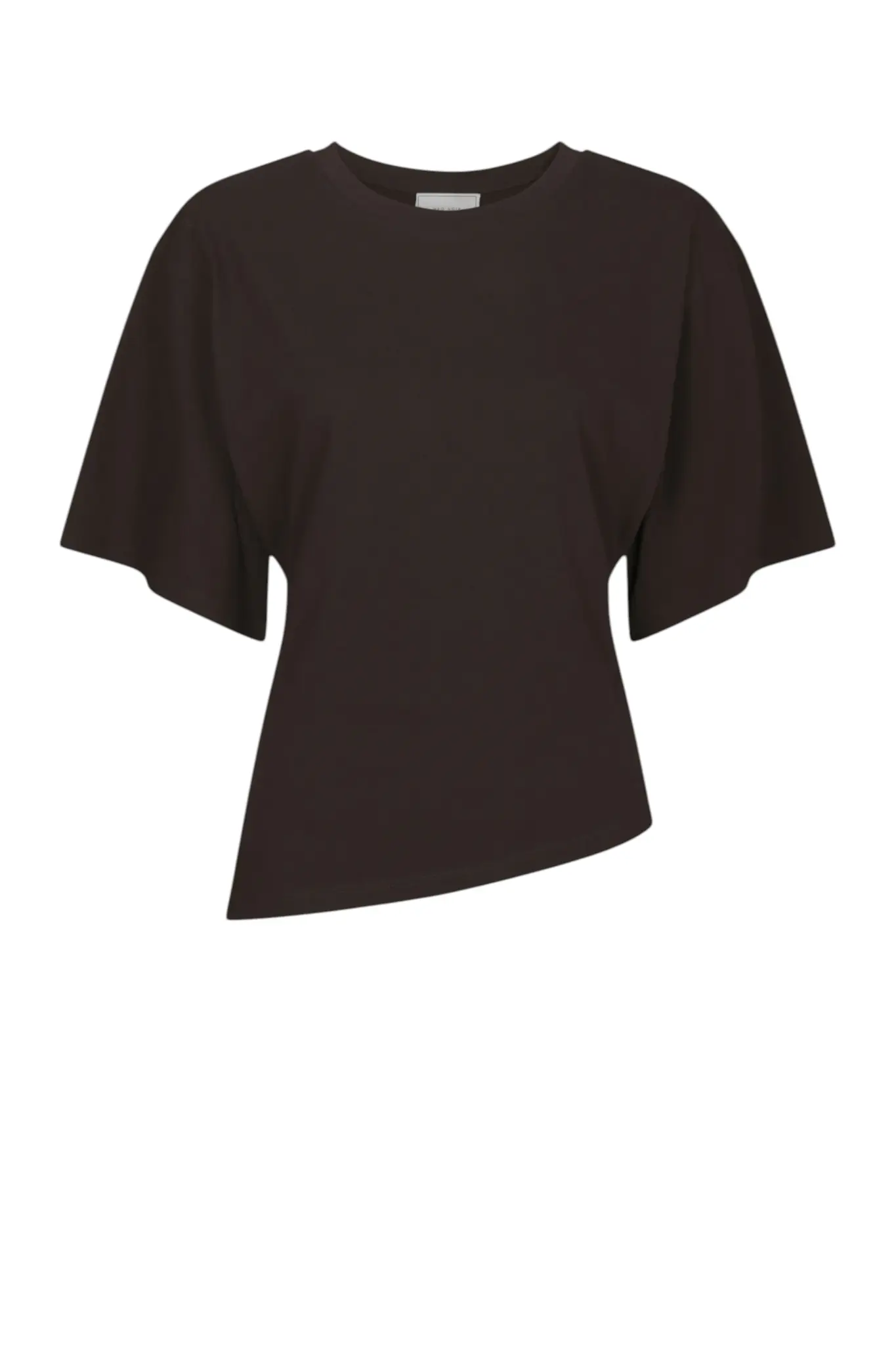 Alira Boxy Tee - Dark Brown