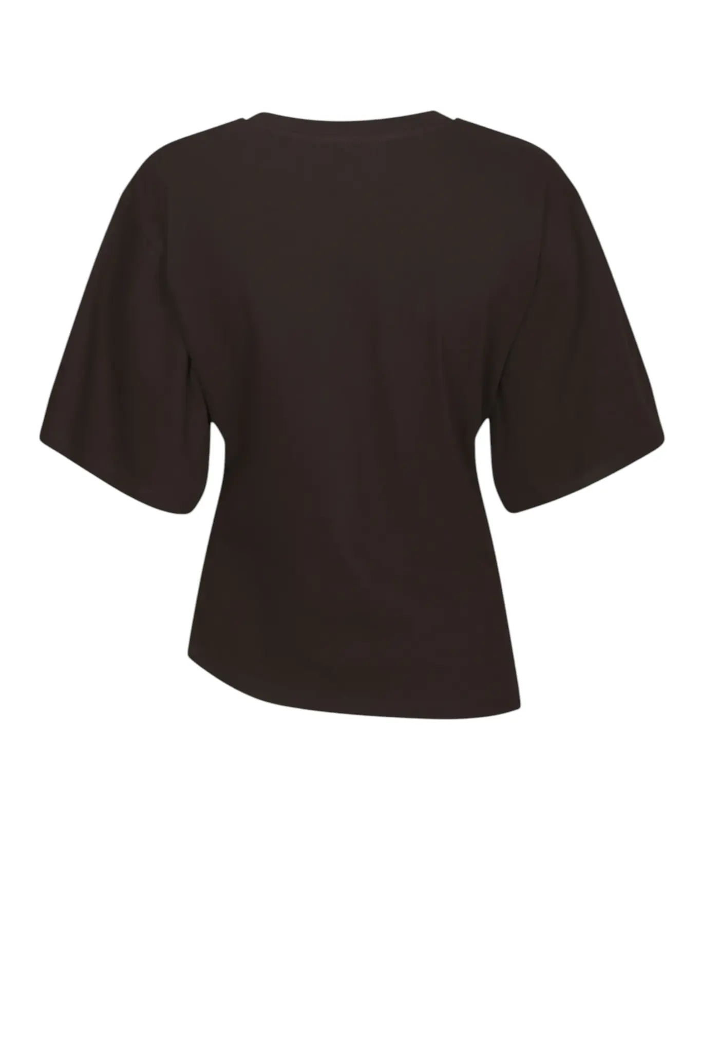 Alira Boxy Tee - Dark Brown