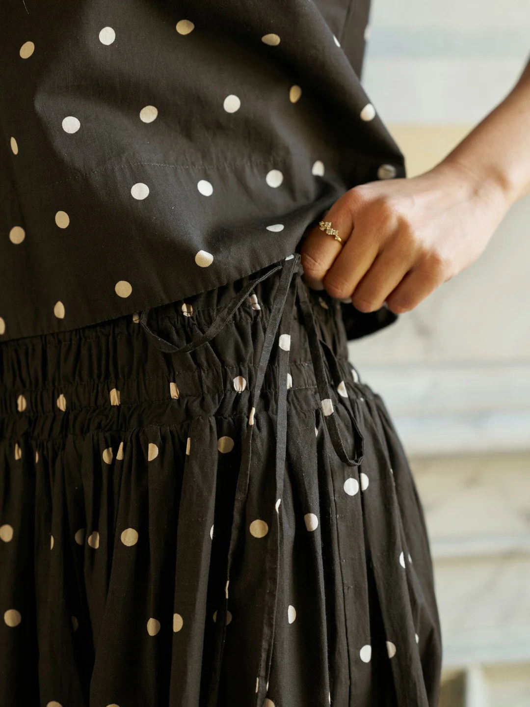 Lillie Dot Skirt - Dark Brown