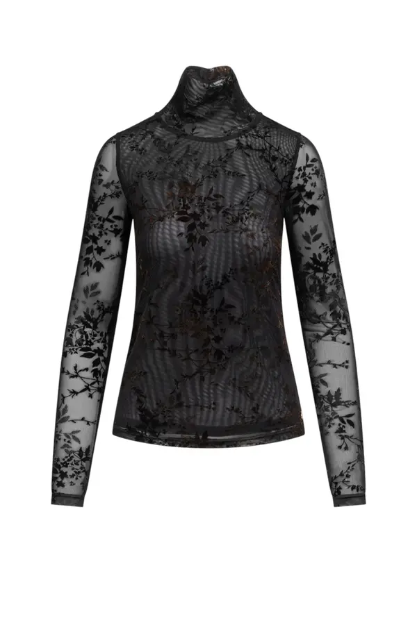 Marie Top - Zwart/Bruin