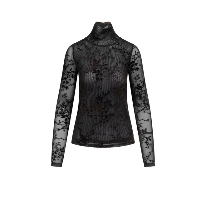 Marie Top - Zwart/Bruin