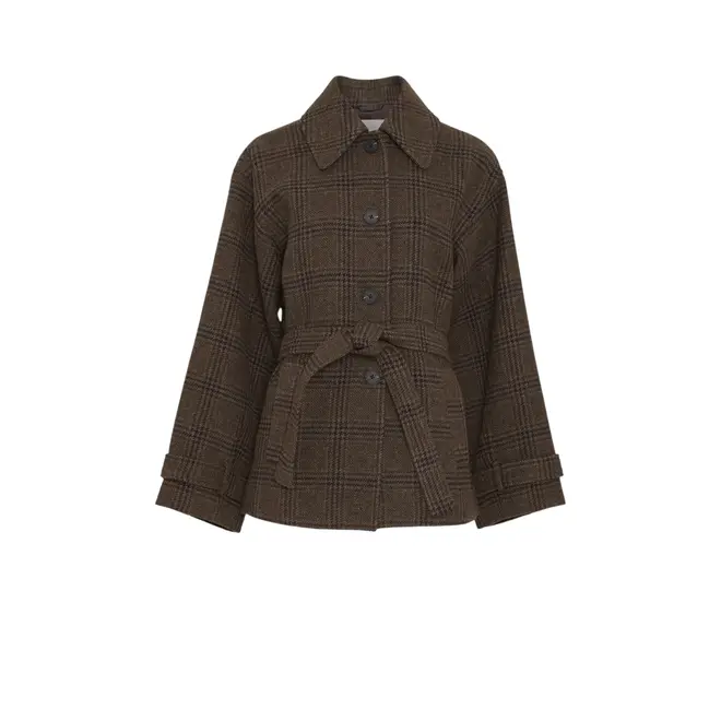 Amaranda Jacket Chk - Hot Fudge