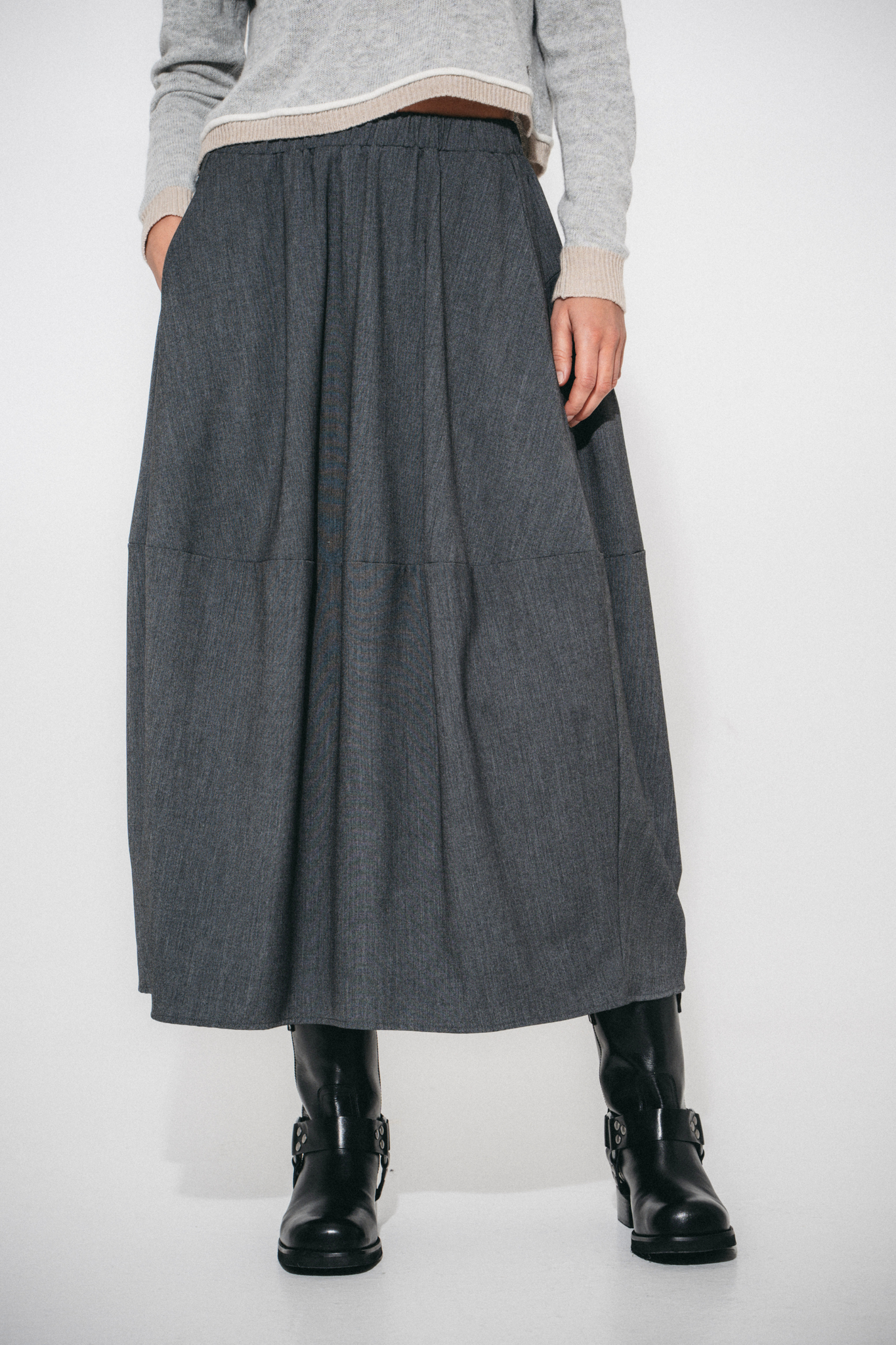 June viscose skirt - Grey