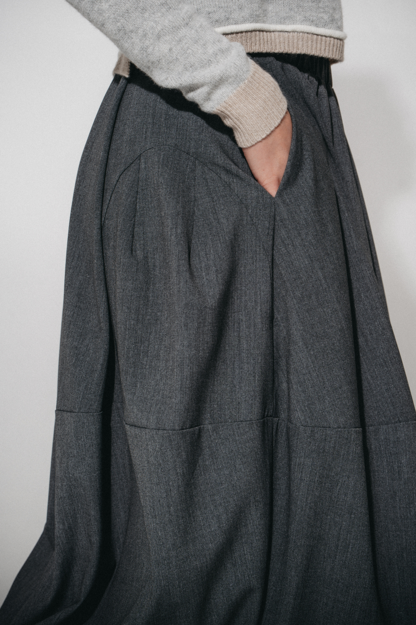June viscose skirt - Grey