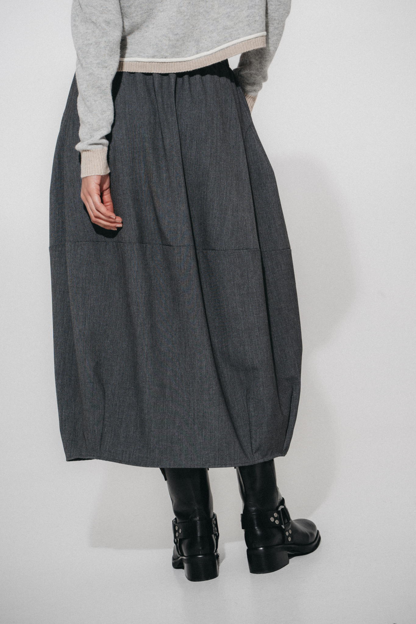 June viscose skirt - Grey