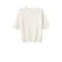 Alpaca knitted top - Ecru