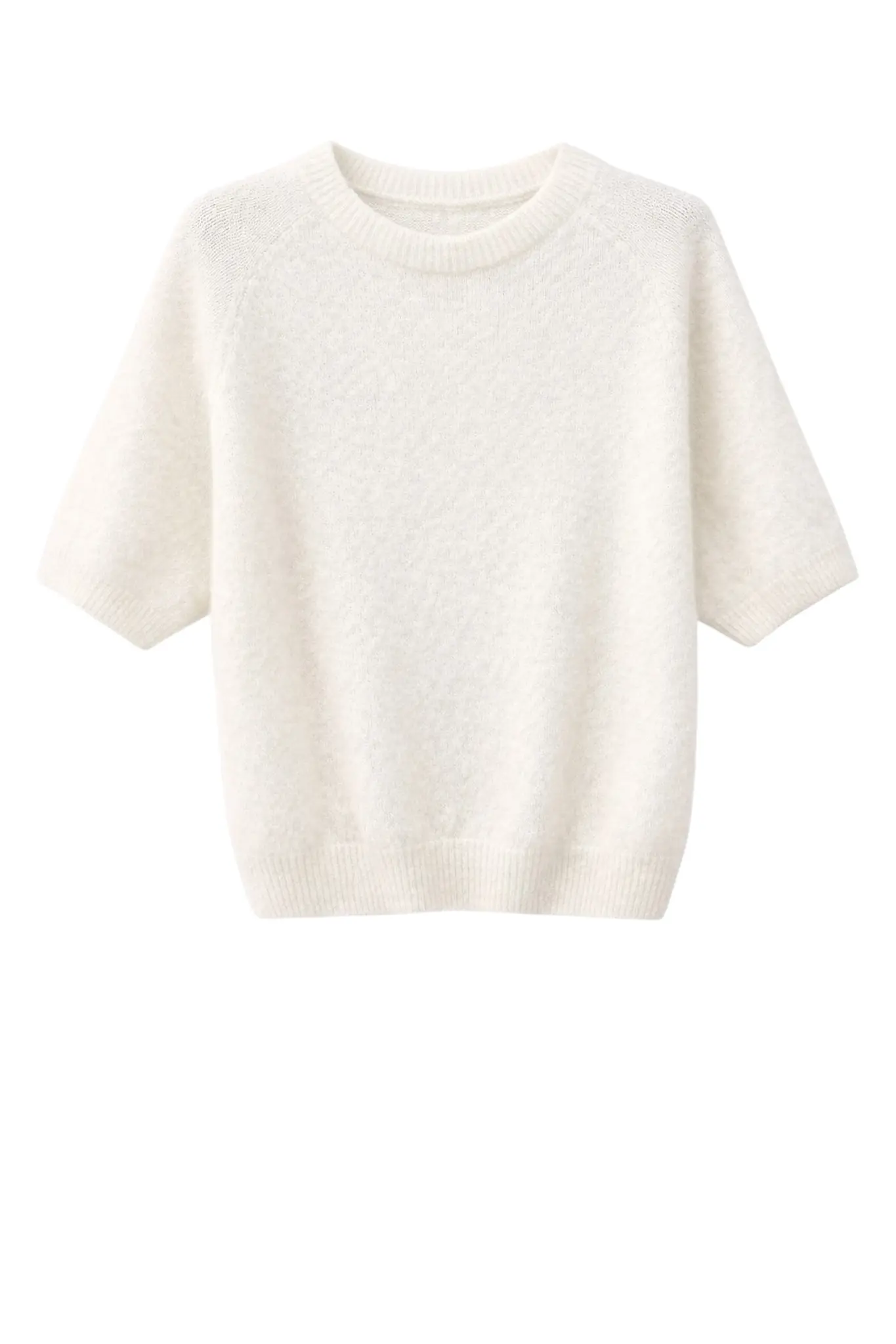 Alpaca knitted top - Ecru