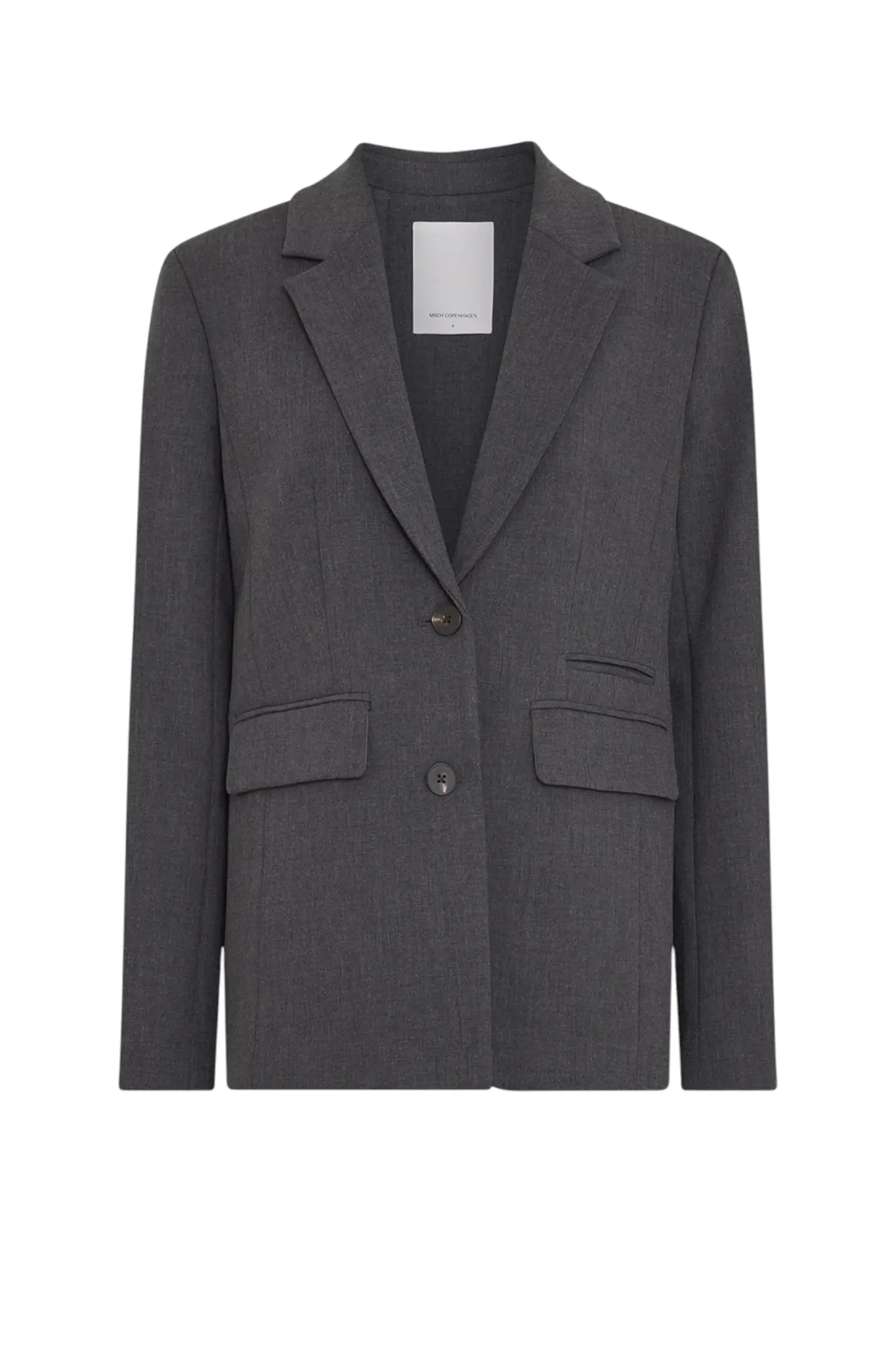 Inge Henrike Loose Blazer - Dark Grey Melange